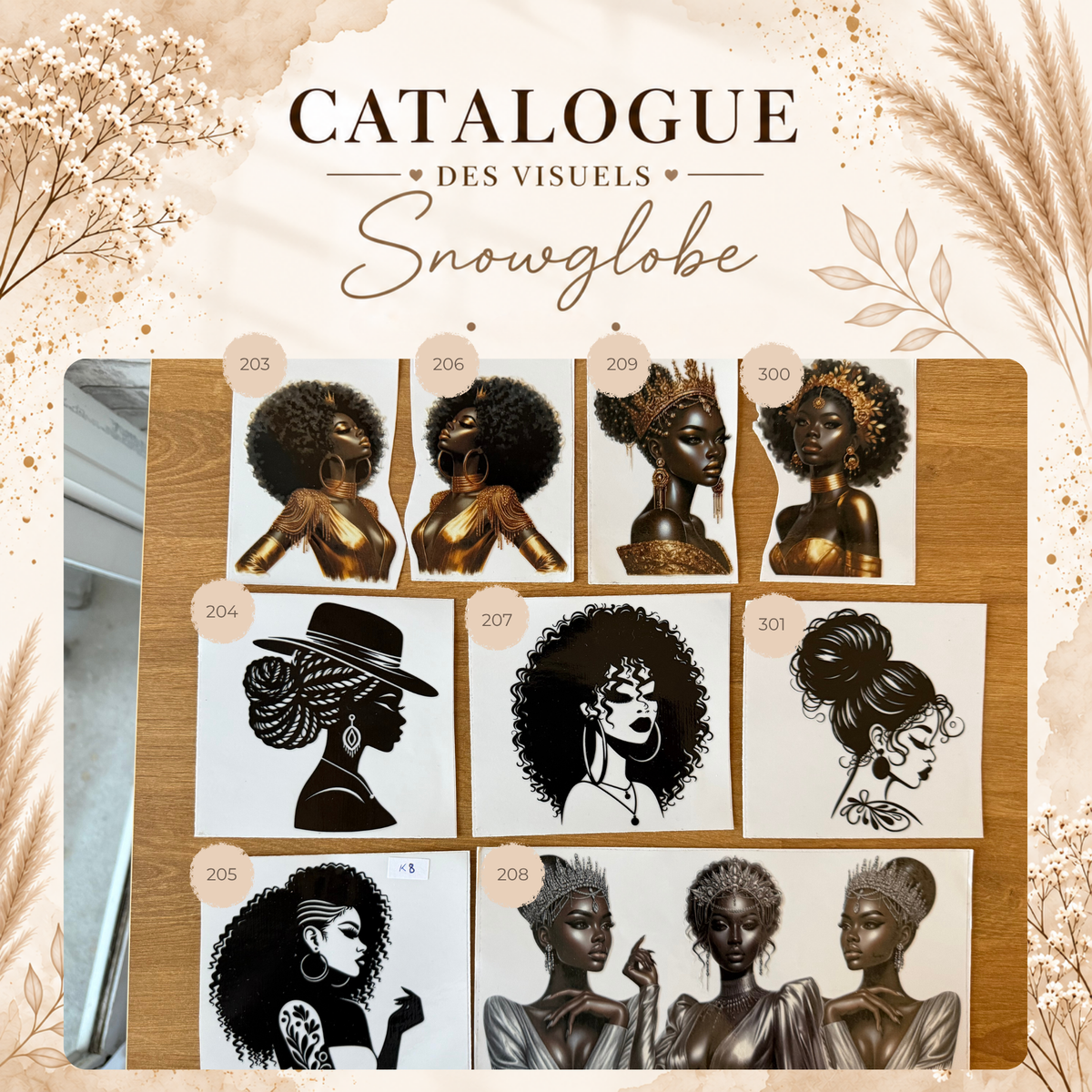 Catalogue des visuels Snow Globe - NOVA & AURA