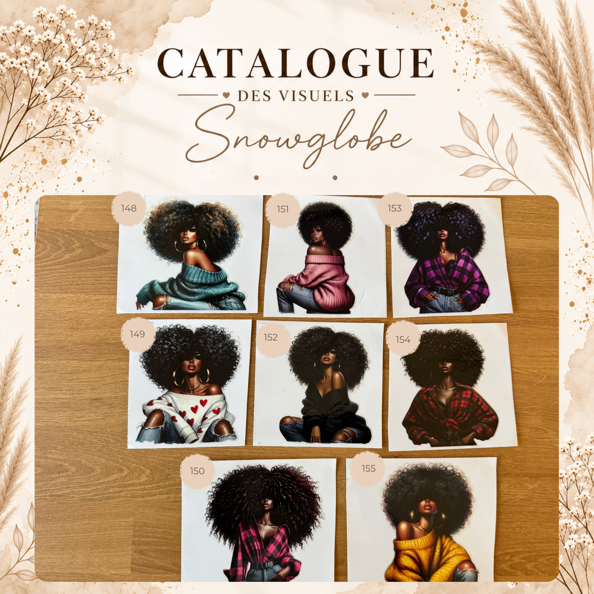 Catalogue des visuels Snow Globe - NOVA & AURA