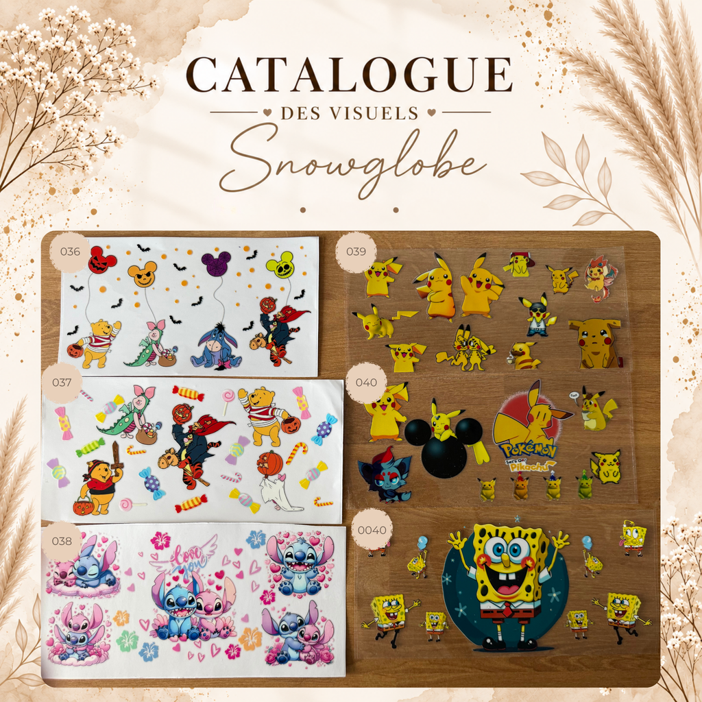 Catalogue des visuels Snow Globe - NOVA & AURA