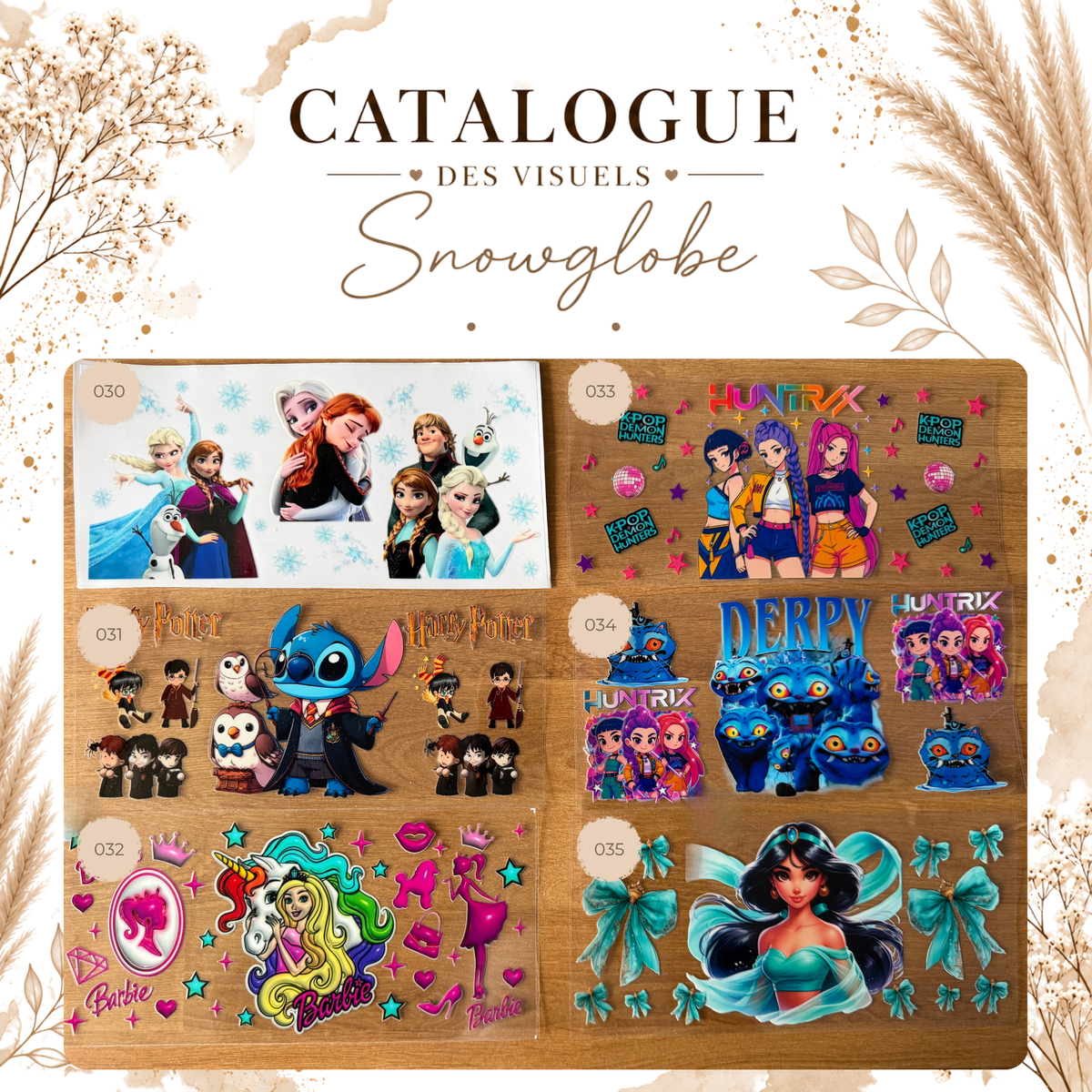Catalogue des visuels Snow Globe - NOVA & AURA