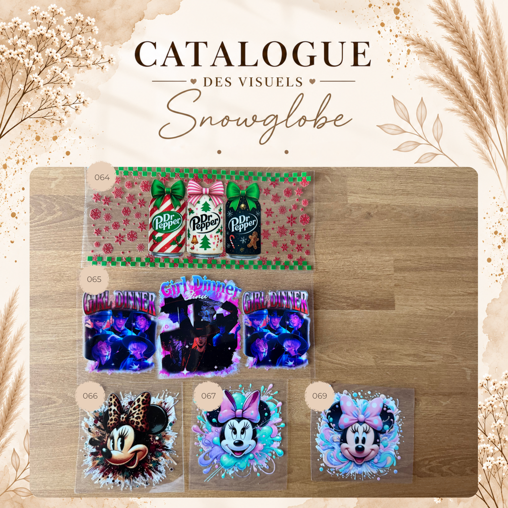 Catalogue des visuels Snow Globe -OPAL, LUNE & HALO