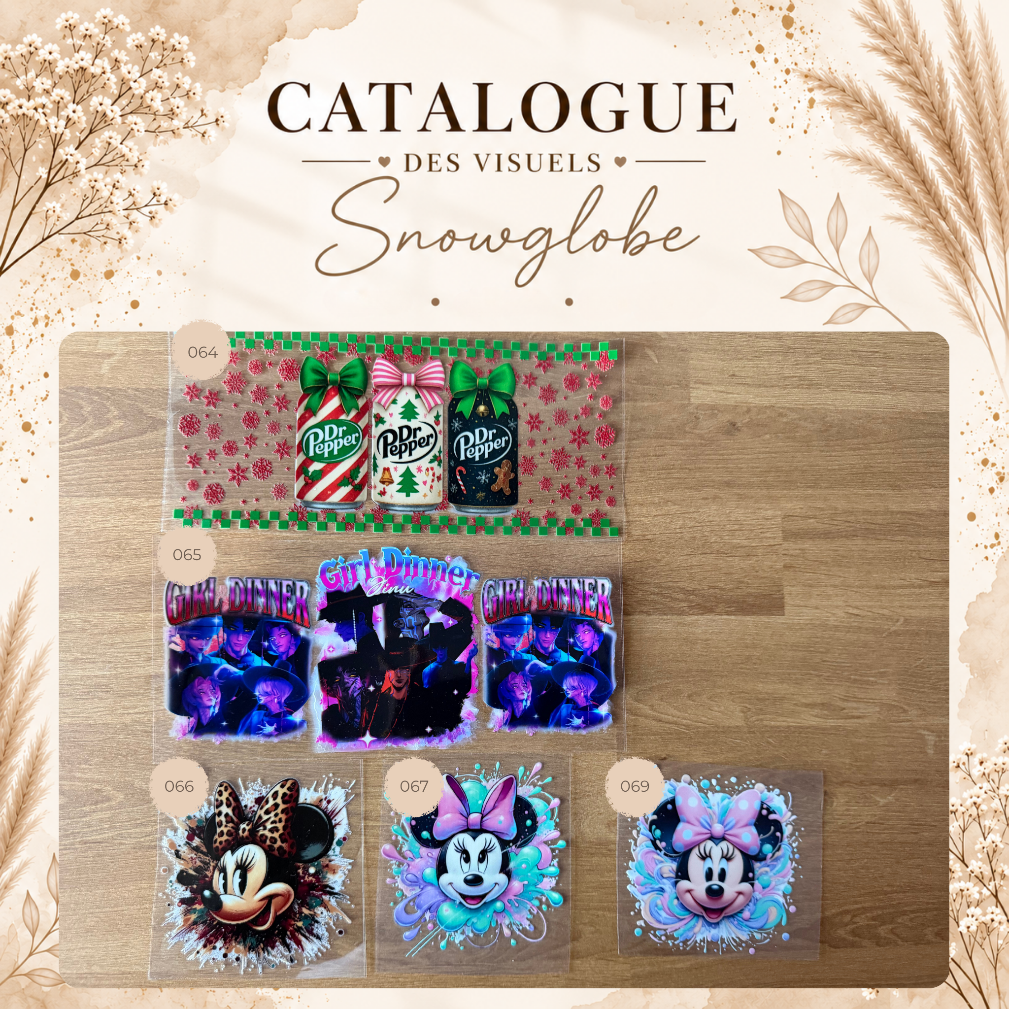 Catalogue des visuels Snow Globe -OPAL, LUNE & HALO