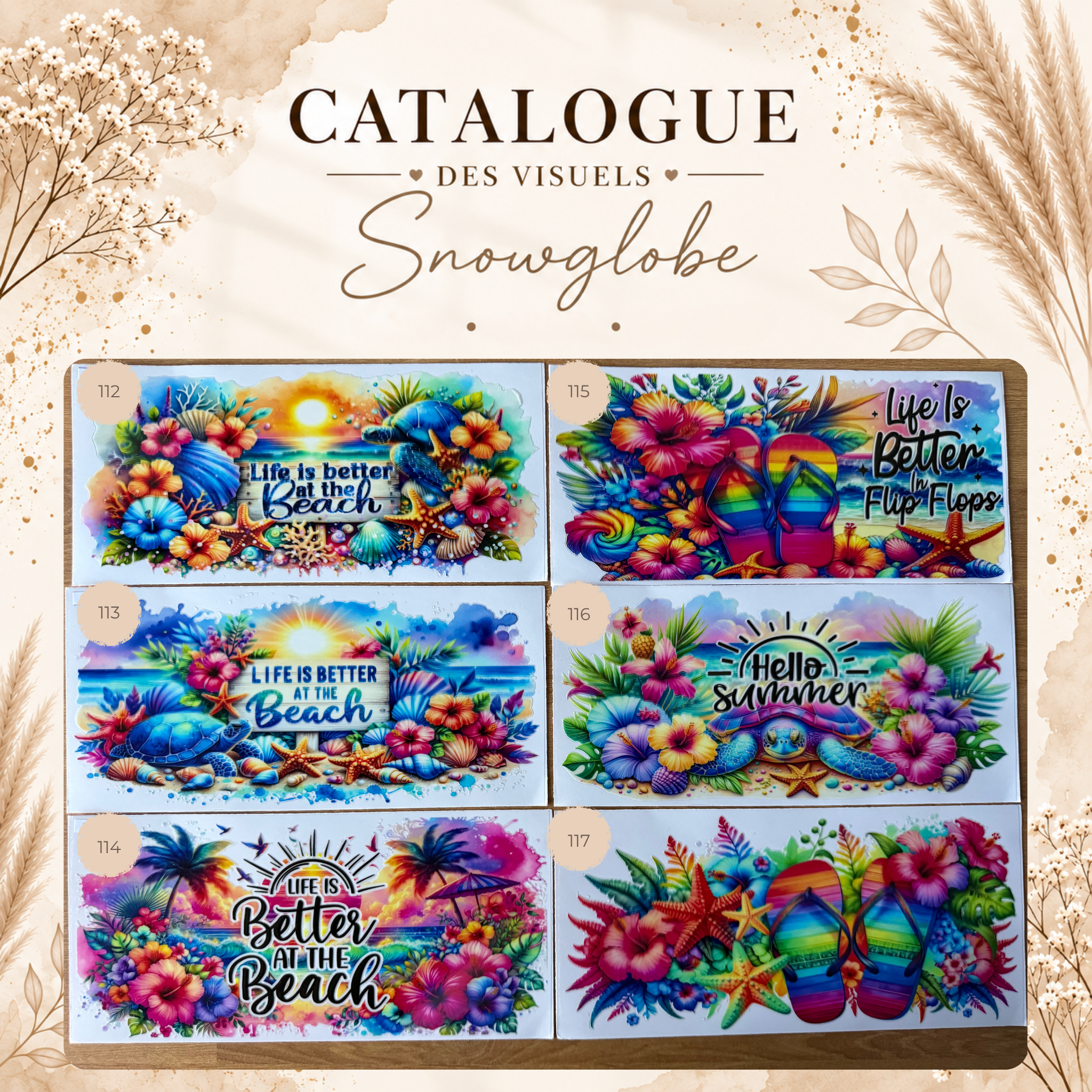 Catalogue des visuels Snow Globe -OPAL, LUNE & HALO