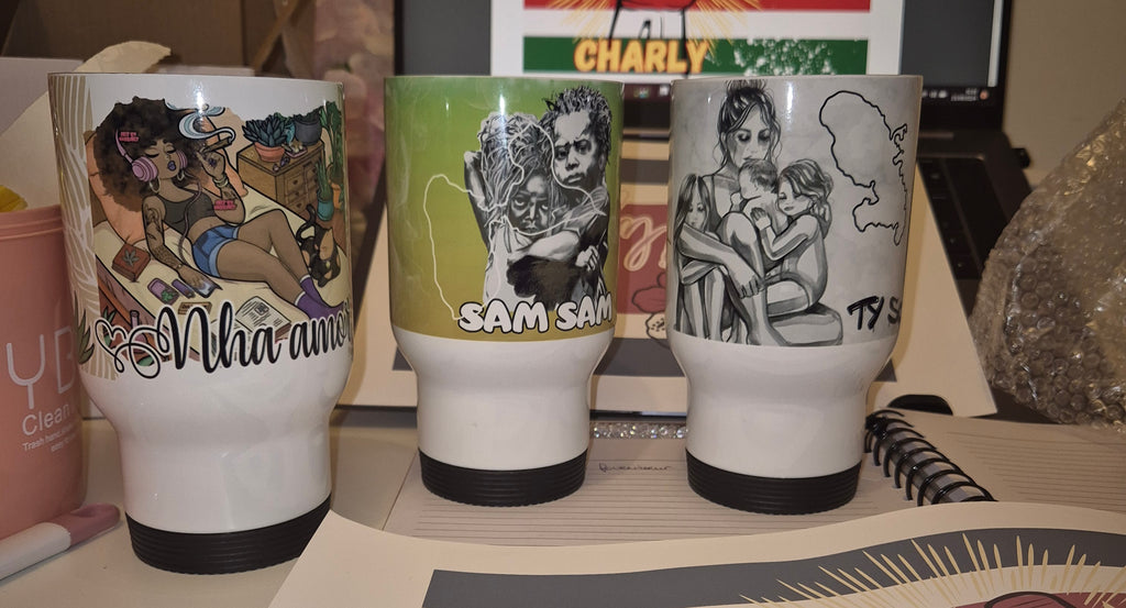 Mug thermos personnalisé avec anse (450ml)