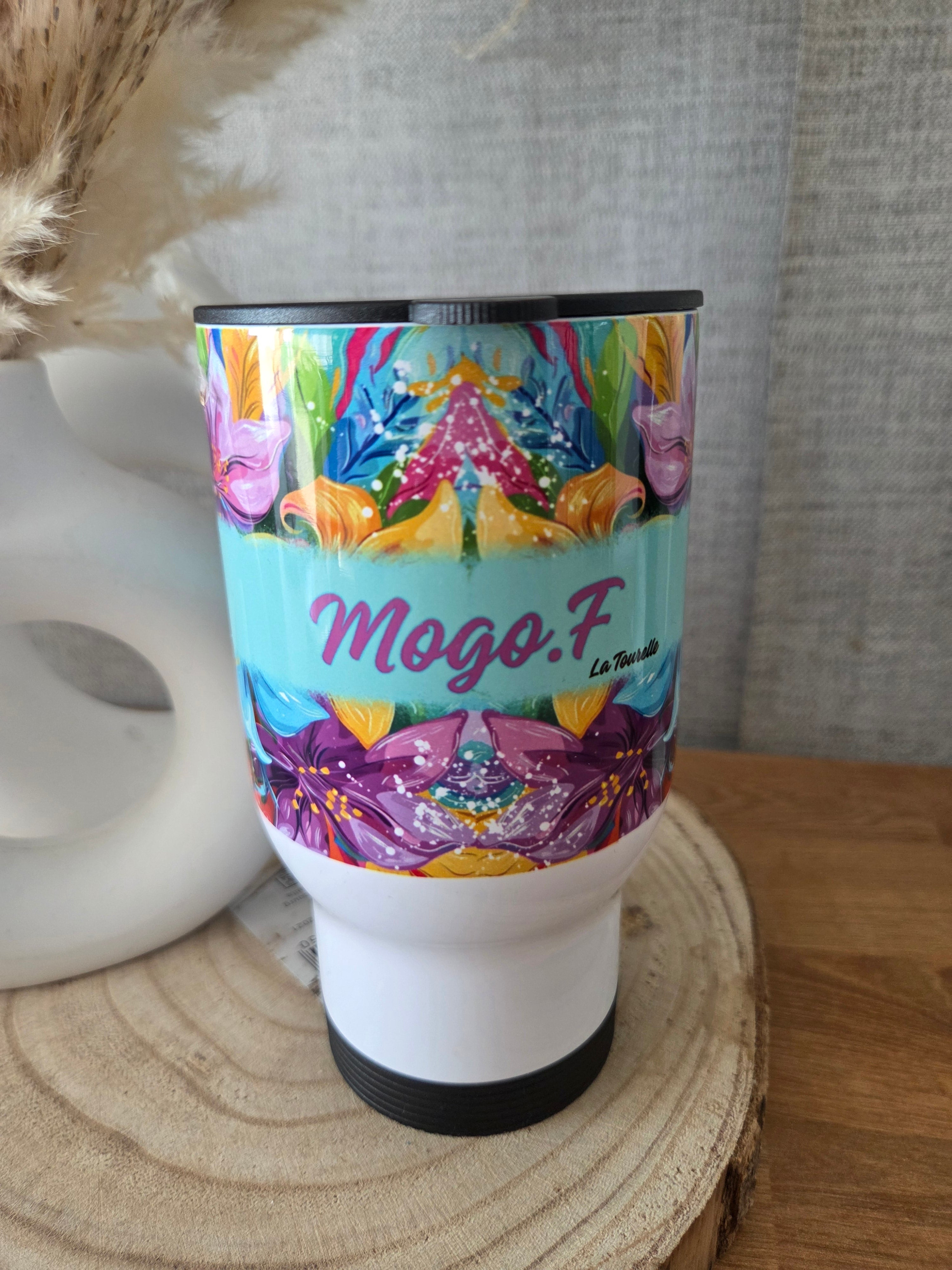 Mug thermos personnalisé avec anse (450ml)
