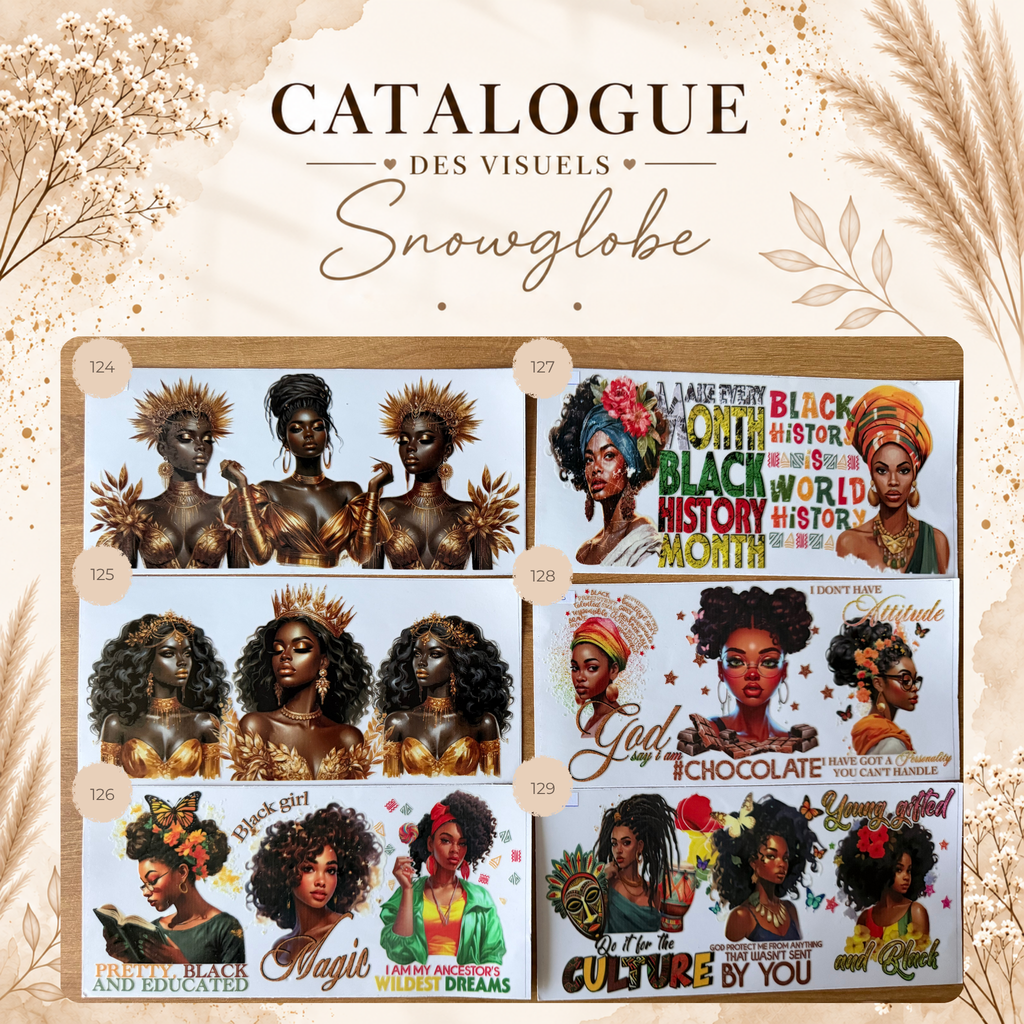 Catalogue des visuels Snow Globe -OPAL, LUNE & HALO