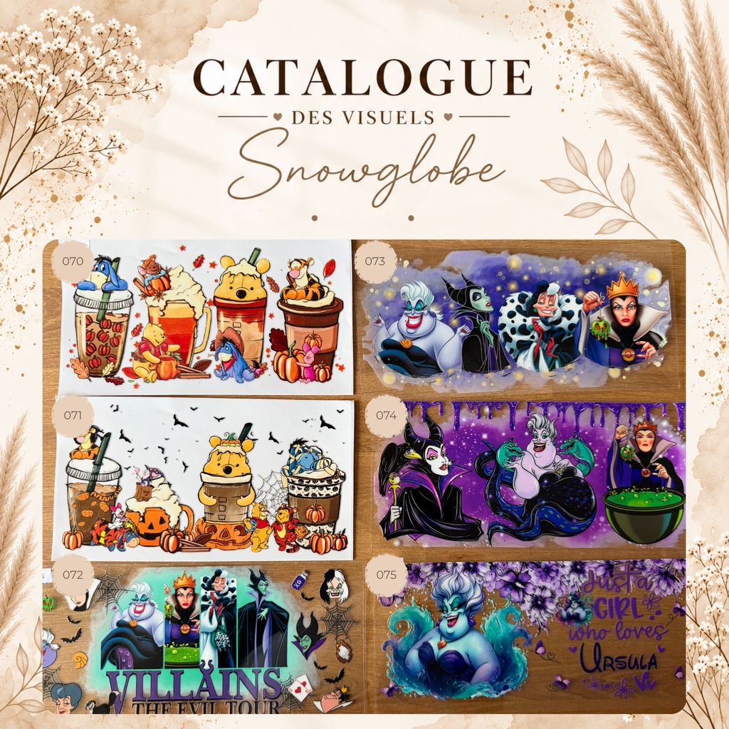 Catalogue des visuels Snow Globe -OPAL, LUNE & HALO