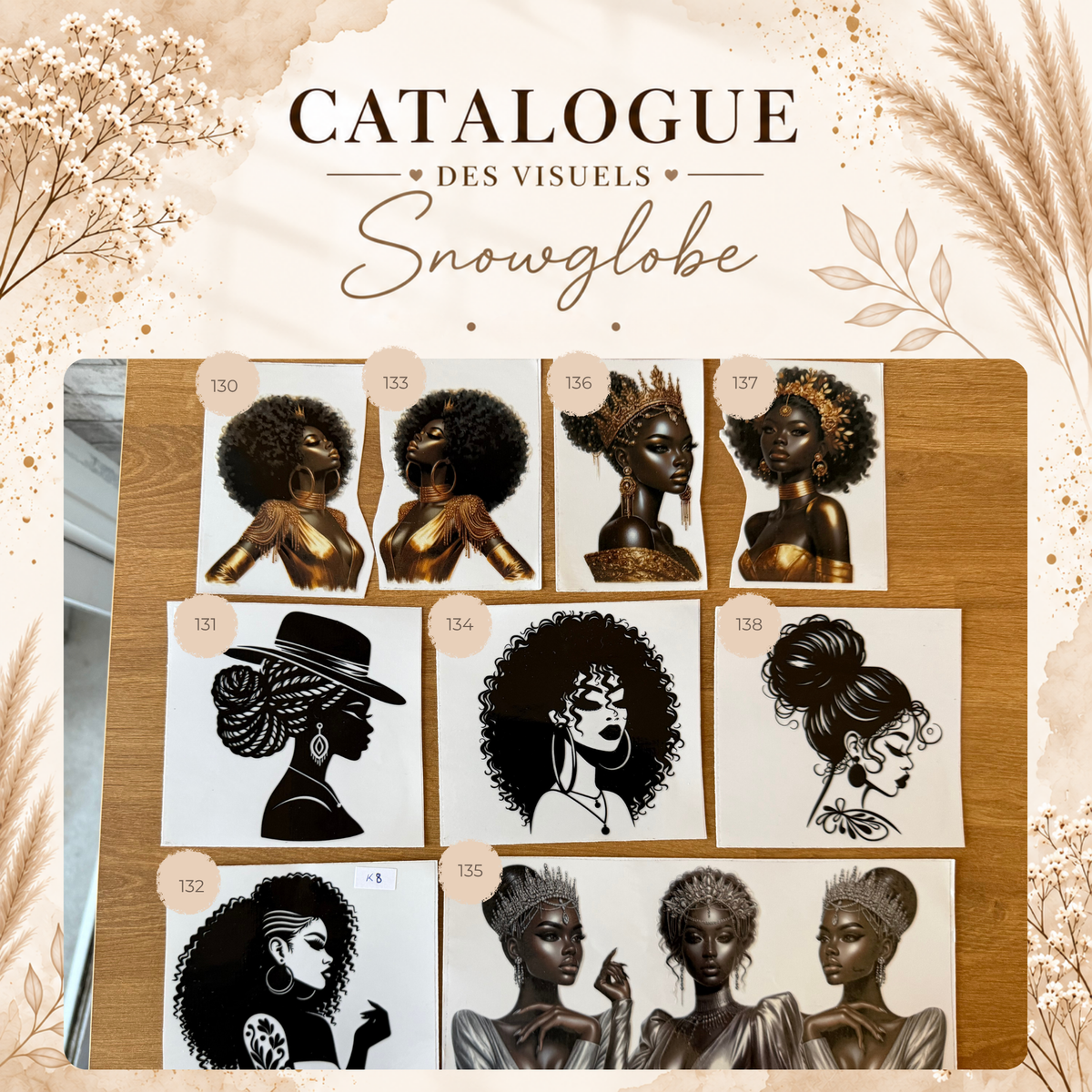 Catalogue des visuels Snow Globe -OPAL, LUNE & HALO