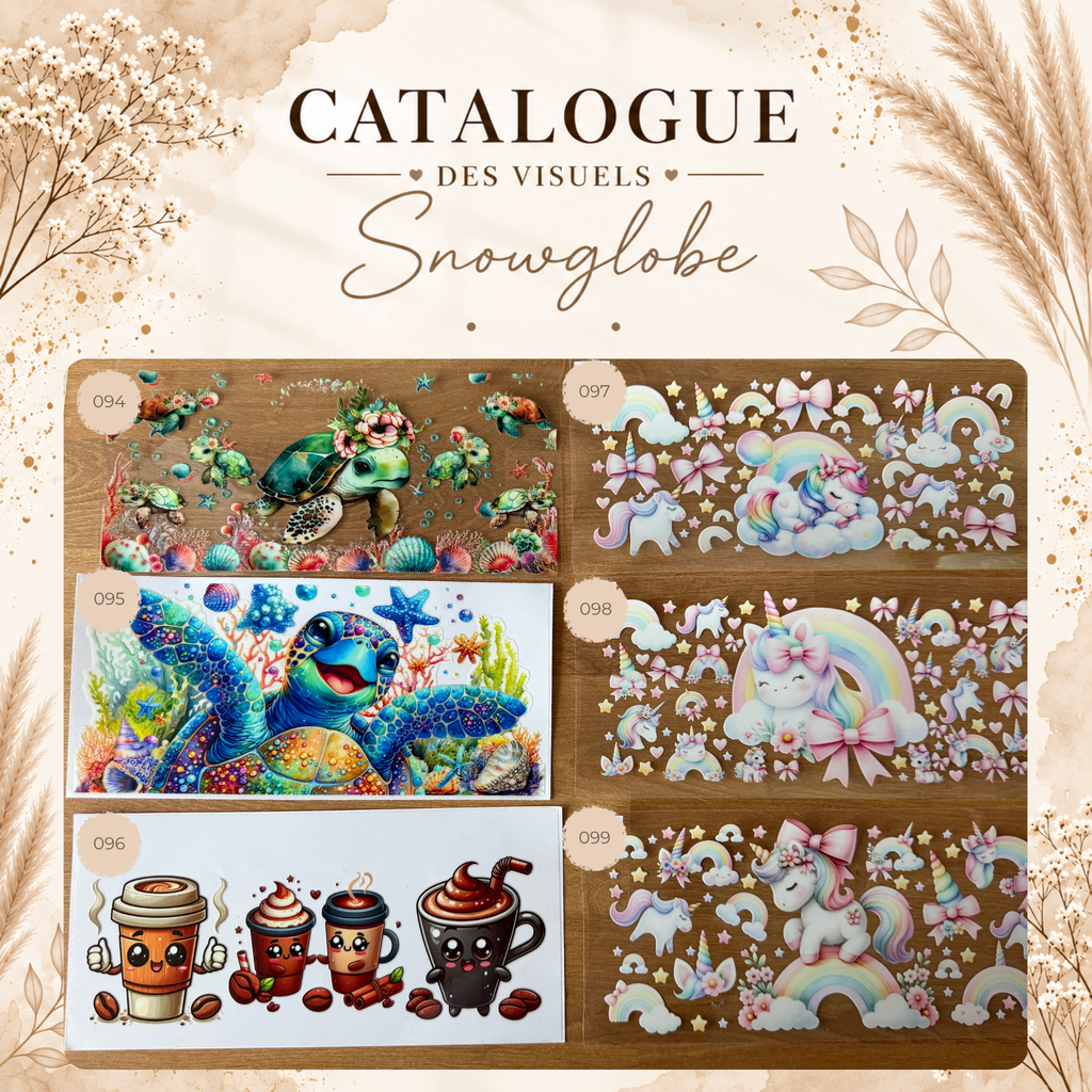 Catalogue des visuels Snow Globe -OPAL, LUNE & HALO