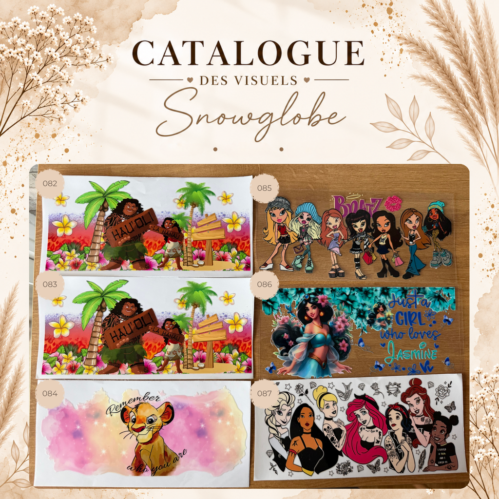 Catalogue des visuels Snow Globe -OPAL, LUNE & HALO