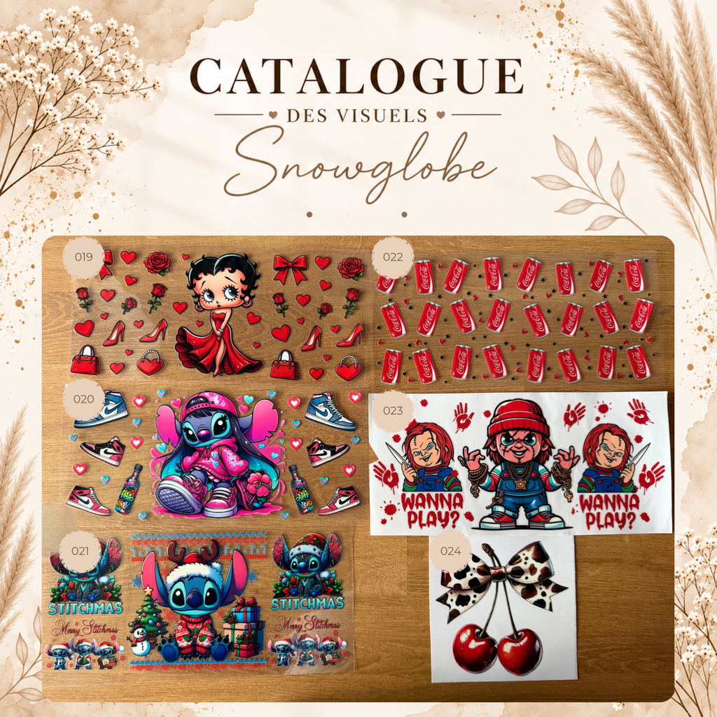 Catalogue des visuels Snow Globe - NOVA & AURA